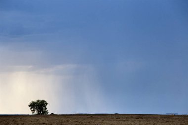 Çayır fırtına bulutları Kanada Saskatchewan yaz uyarılar