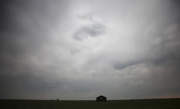 Prärie Gewitterwolken Saskatchewan Kanada Ländliche Umgebung — Stockfoto