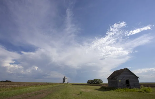 Prairie Storm Wolken Saskatchewan Canada Zomer Gevaar — Stockfoto