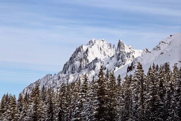 Скелясті Гори Взимку Падіння Напрямку Kananaskis Банфф Канади — стокове фото