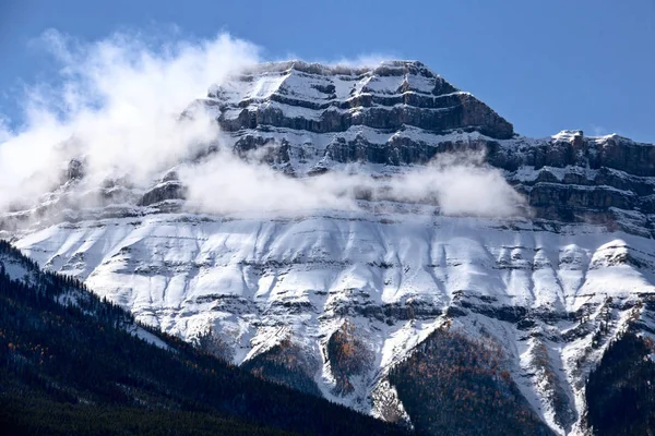 Скелясті Гори Взимку Падіння Напрямку Kananaskis Банфф Канади — стокове фото