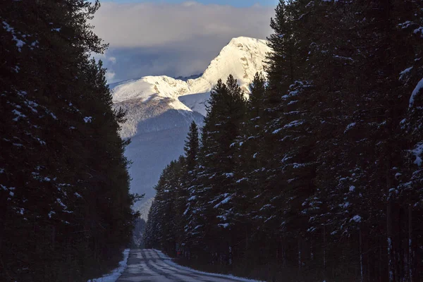 Góry Skaliste Jesień Zima Kananaskis Banff Kanada — Zdjęcie stockowe