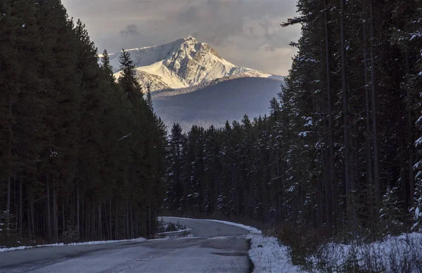 Góry Skaliste Jesień Zima Kananaskis Banff Kanada — Zdjęcie stockowe