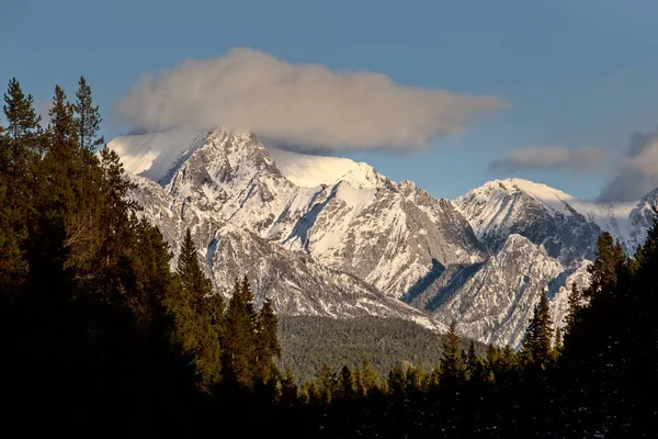 Rocky Mountains Winter Val Kananaskis Banff Canada — Stockfoto