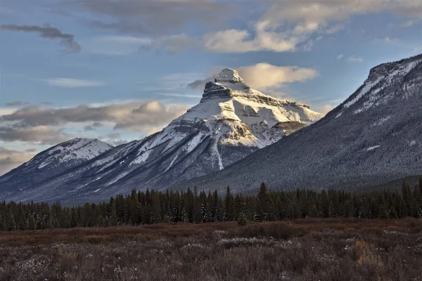 Скелясті Гори Взимку Падіння Напрямку Kananaskis Банфф Канади — стокове фото