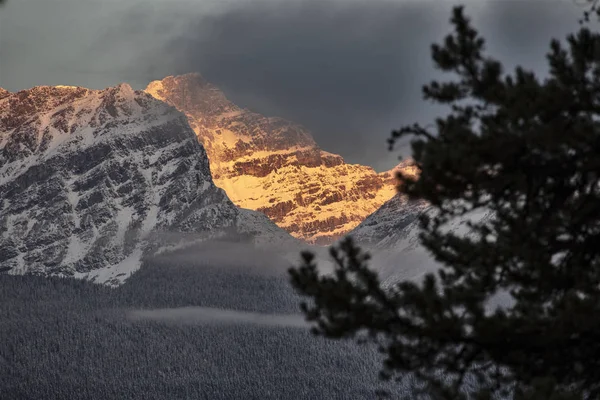 Rocky Mountains Queda Inverno Kananaskis Banff Canadá — Fotografia de Stock