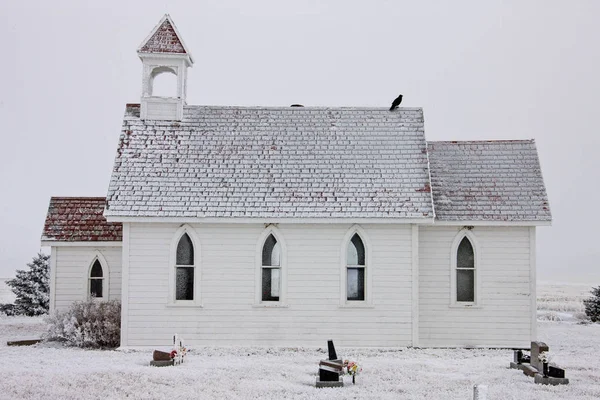 Froid Hivernal Saskatchewan Canada Tempête Verglas Danger — Photo