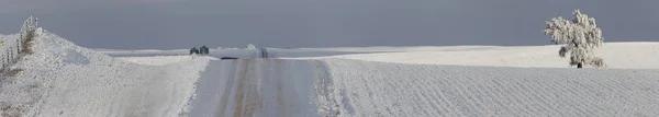 Invierno Helada Saskatchewan Canadá Peligro Tormenta Hielo —  Fotos de Stock