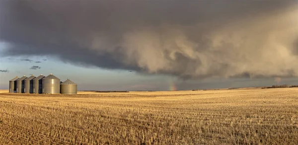 Prairie storm wolken — Stockfoto