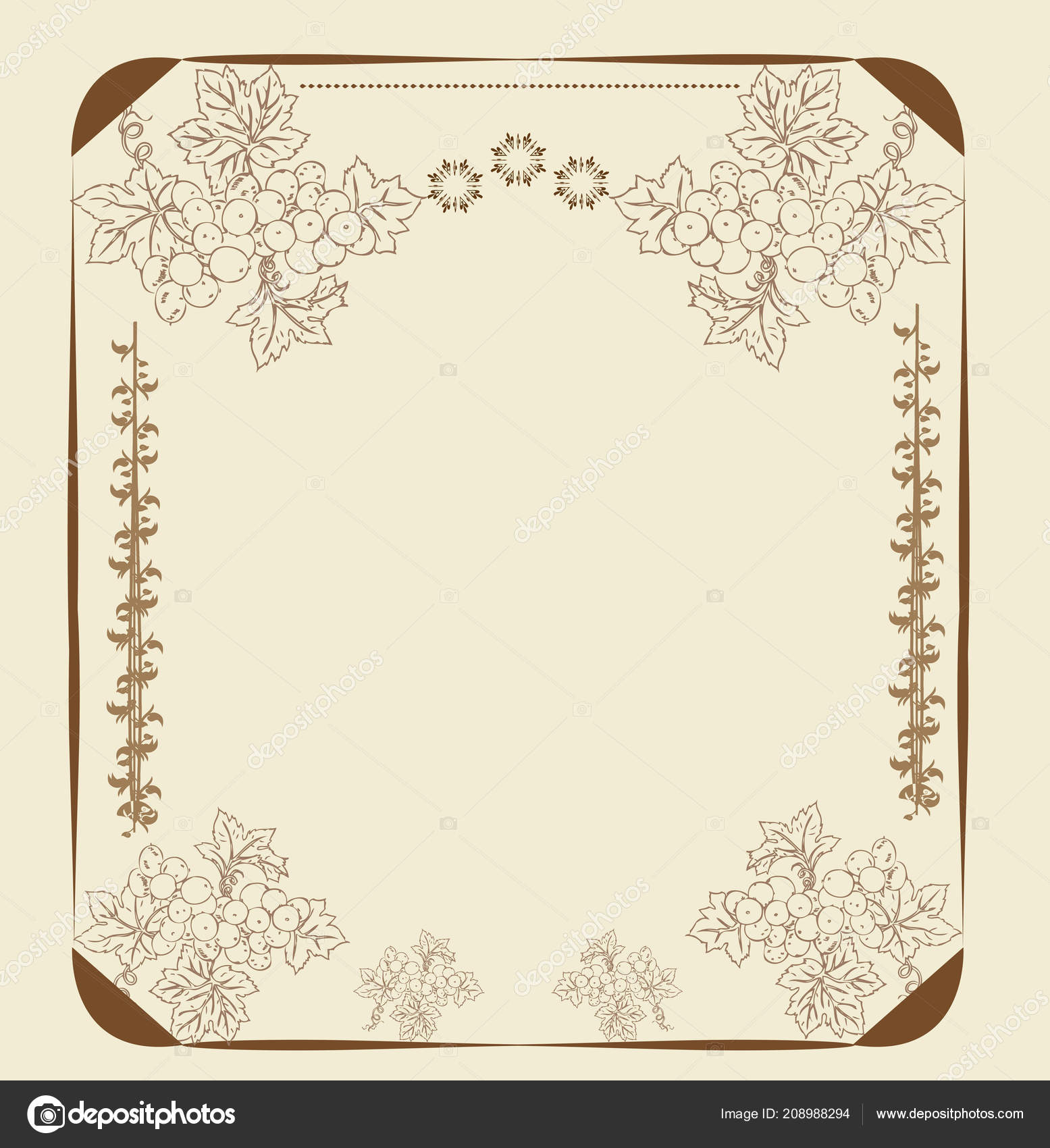 vintage invitation card ornate