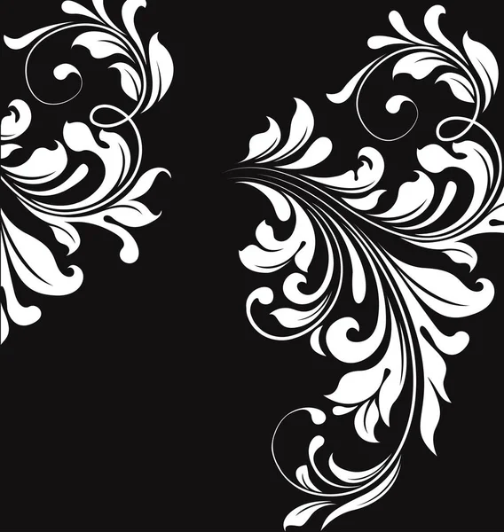 Вінтажна Листівка Запрошення Вишуканим Ретро Абстрактним Квітковим Дизайном Векторні Ілюстрації — стоковий вектор
