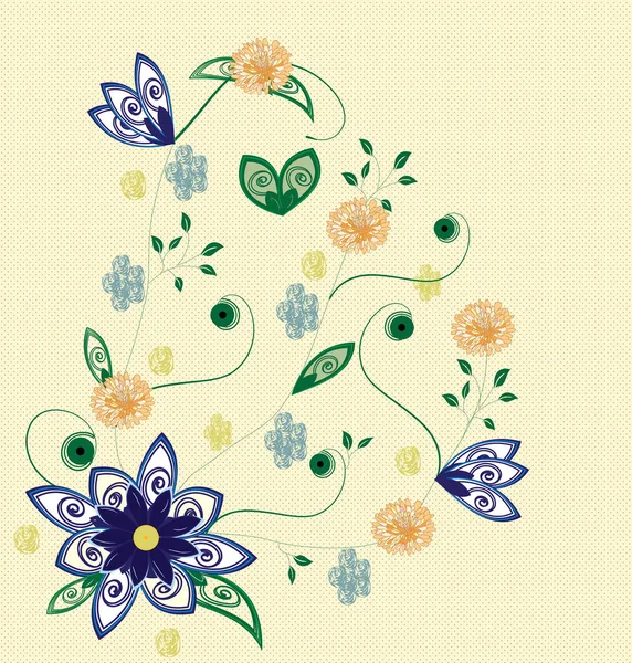 Illustration Spring Flower — Stock Vector