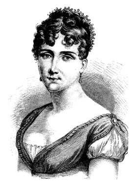 Hortense de Beauharnais, vintage oyma.