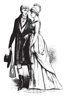 Alman kadın kıyafeti ceket ve Minerva, kask vintage oyma.