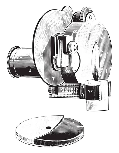 Hémoglobinomètre Dare Illustration Gravée Vintage — Image vectorielle