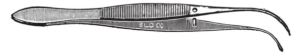 Pincet handig voor het afhandelen van cover-bril, blokken van weefsels — Stockvector