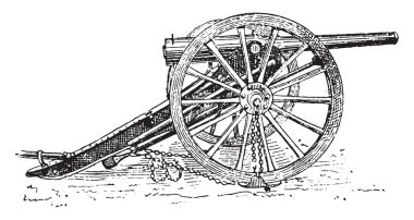 Alan-gun, vintage illüstrasyon kazınmış. Sözlük kelimeler ve şeyler - Larive ve Fleury - 1895