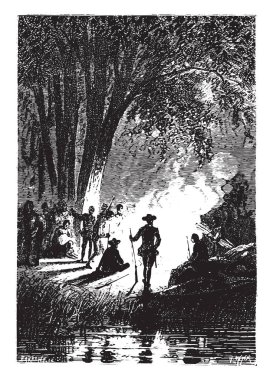 Durdurmak için gece, vintage oyulmuş şekilde organize edildi.