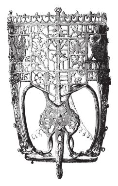 Noseband on altıncı yüzyıl, vintage illüstrasyon kazınmış. Magasin Pittoresque 1876