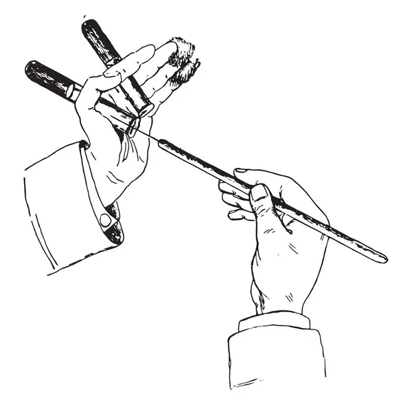 Méthode Fixation Tube Coton Fil Platine Lors Inculcation Milieux Solides — Image vectorielle