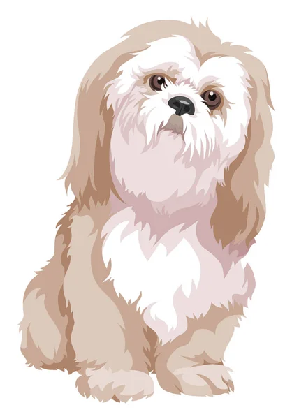 Векторна Ілюстрація Болонської Собаки — стоковий вектор