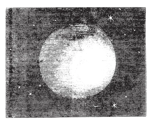 Vista Telescópica Cometa Encke Como Apareceu Novembro 1823 Ilustração Gravada — Vetor de Stock