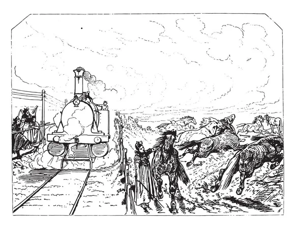 Die Trillerpfeife Eingravierte Illustration Magasin Pittoreske 1880 — Stockvektor