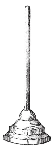 Lead Opgerold Vintage Gegraveerde Afbeelding Magasin Pittoresk 1882 — Stockvector