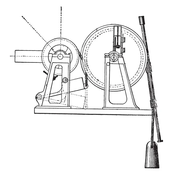 トムソンのサウンド デバイス ヴィンテージには 図が刻まれています 産業百科事典 1875 — ストックベクタ