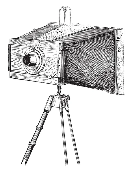 Scénografka Detaily Vintage Rytý Obrázek Magasin Pittoresque 1876 — Stockový vektor