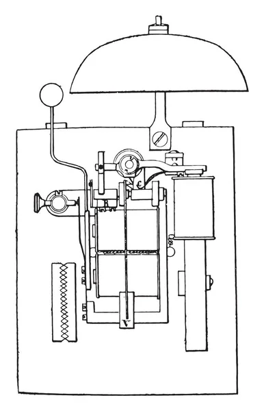 Anillo Atención Ilustración Grabada Vintage Enciclopedia Industrial Lami 1875 — Archivo Imágenes Vectoriales