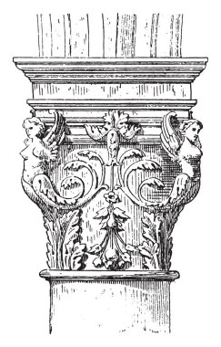 Renaissance Capital, Fransızca, Francis ev ben (Orlans), vintage illüstrasyon kazınmış. Sözlük kelimeler ve şeyler - Larive ve Fleury - 1895 