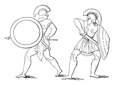 Avcı piyade, vintage oyma.