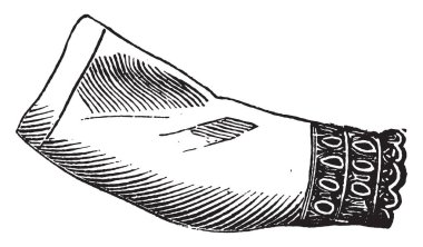 Victor yaka ve kol, vintage oyma.