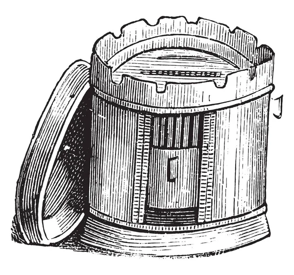 Horno Metal Ilustración Grabada Vintage — Archivo Imágenes Vectoriales