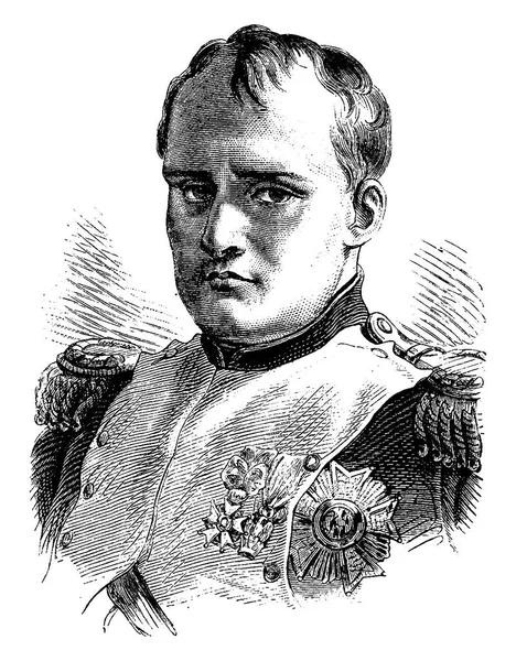 Наполеон, винтажная гравировка . — стоковый вектор