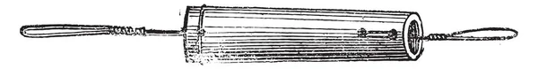 鉛の直接描画 ビンテージの刻まれた図 マガシンドス Pittoresque 1876 — ストックベクタ