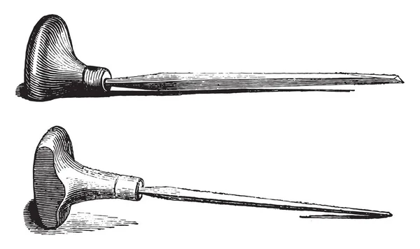 Burins Illustrazione Incisa Epoca Magasin Pittoresque 1852 — Vettoriale Stock