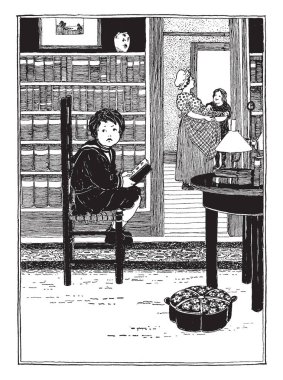 Bu V. Viride bir dalıdır. Yapraklarını spirally katı yeşil sapı düzenlenir. Öyle çok zehirli bitki, vintage çizgi çizme veya oyma illüstrasyon.