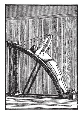 Egzersiz yapan adamın vektör illüstrasyonu 