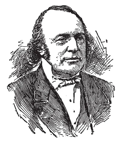 Louis John Rudolph Agassiz War Schweizerisch Amerikanischer Biologe Und Geologe — Stockvektor