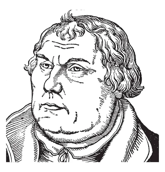 Мартін Лютер, vintage ілюстрація — стоковий вектор