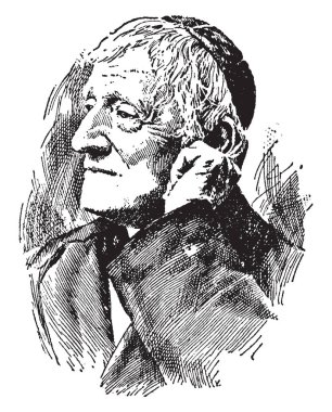 Kardinal John Henry Newman, vintage illüstrasyon