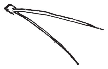 Çocuk ve çizim veya illüstrasyon oyma yürüme, vintage çizginin elini tutarak bir adam