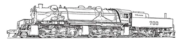 Größte Lokomotive Die Von Den Baldwin Lokomotivwerken Für Die Jungfraubahn — Stockvektor