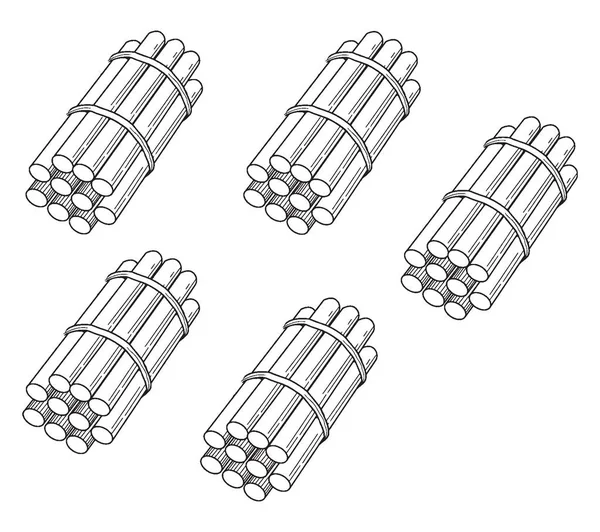 Questa Scheda Conteggio Stick Art Esso Stick Illustrazione Sulla Scheda — Vettoriale Stock