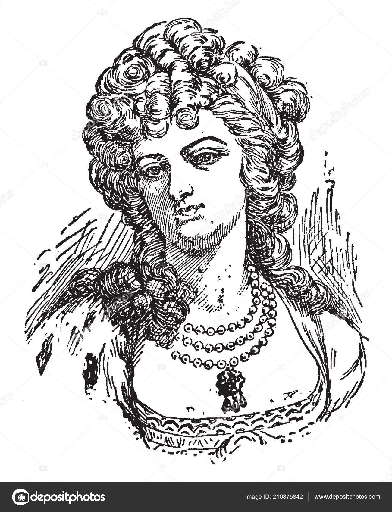 Maria Antonieta 1755 1793 Foi Rainha França 1774 1791 Rainha Vetor de stock  de ©Morphart 210875842, image size:1301x1700