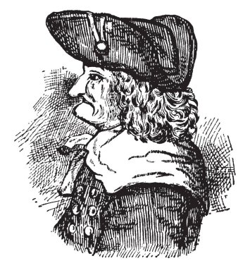 Microspore içinde olan polen, birçok tabaka, her iki yan Tapetum ve sider parietal katmanı, vintage çizgi çizme veya illüstrasyon oyma kaplı microspore.