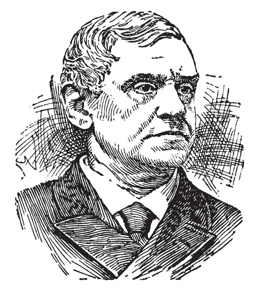 Phillips Brooks, 1835-1893, o bir Amerikan piskoposluk rahip ve yazar ve Massachusetts, O küçük kasaba Bethlehem Noel ilahi söz yazarı ünlü Piskoposu, vintage satır çizim veya gravür illüstrasyon