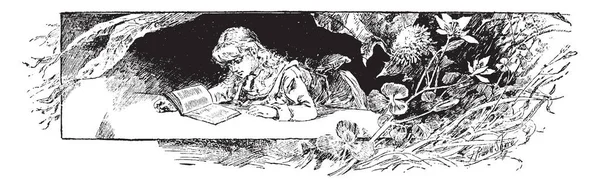 Geliştirme aşaması Bast fiber gösteren bir resim. 1 ve 2, kesit ve boyuna kesitler lif, vintage çizgi çizme veya oyma illüstrasyon olacak birincil meristematik hücre.